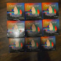 Lot of 23 boxes opticore c7 multicolored Christmas light bulbs