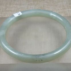 Certified grade A 100% natural green xinjiang hetian jade bracelet 61mm
