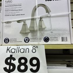 Kohler Kallan 8" Widespread Bathroom Faucet Brushed Nickel