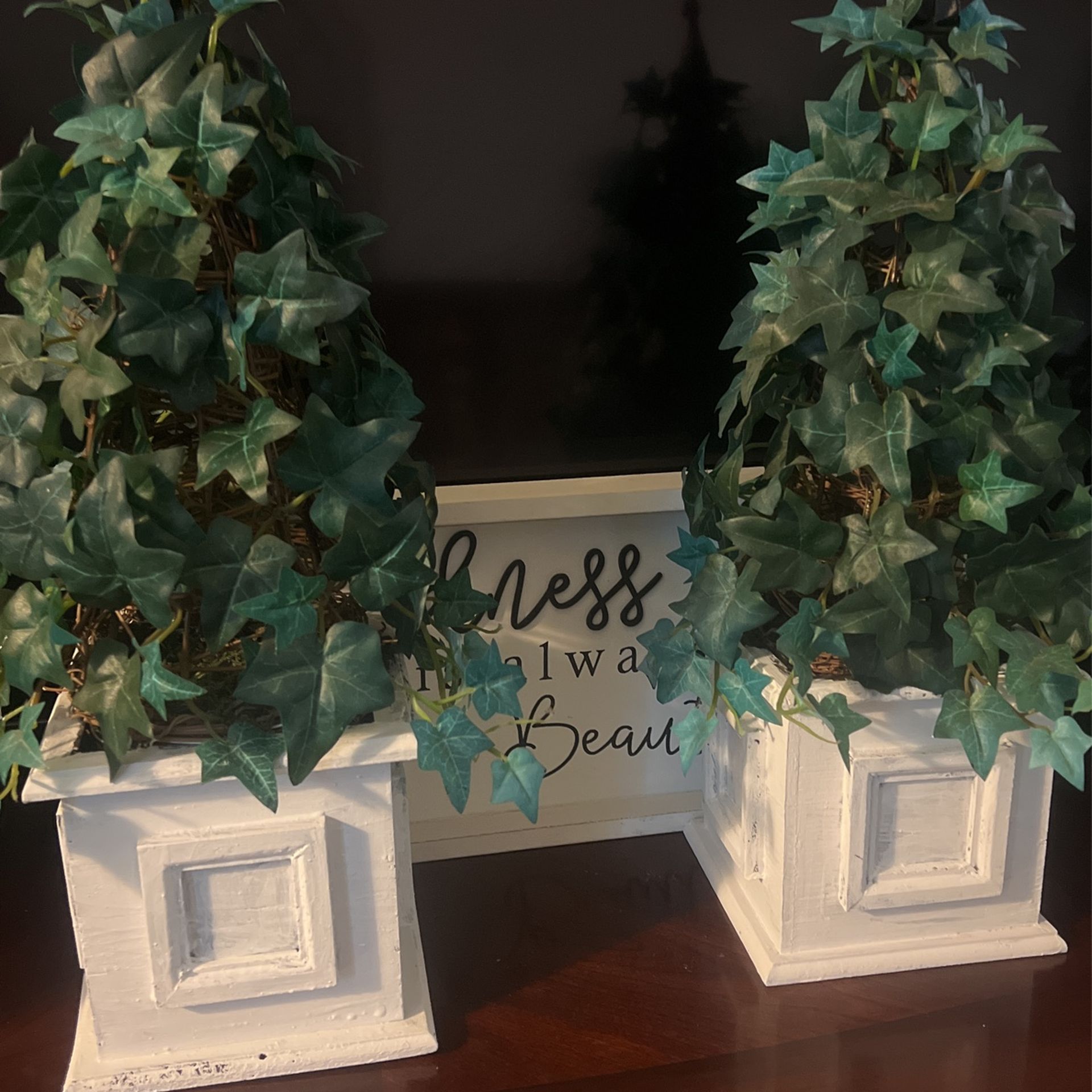 2 Fake Plants