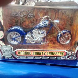 Orange County Chopper Diecast Motorcycle Blue