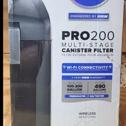 NIB Top FIN Pro 200 Canister Filter WiFi 
