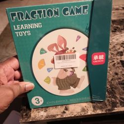 FRACTION GAME LEARNING TOYS Children's Necessities Ages 3+ Score Learning Book