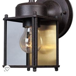 Designers Fountain 1161-RP Porch Outdoor Wall Lantern Sconce, 8in H, Rust Patina