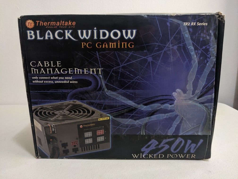 Thermaltake Black Widow TR2 RX 450W Computer Power Supply