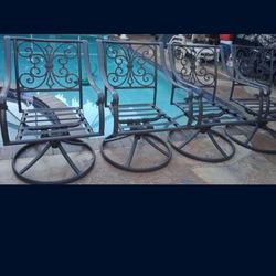 Beautiful 😍 HD Aluminum Bronze Outdoor Rockin Chairs Cushions Sold separately Pool Deck spa balcony