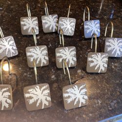 Vintage Shower Curtain Hooks