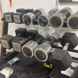 Dumbbell rack, 10 through 35 with rack awesome weights