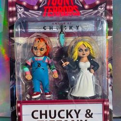 NECA 6 inch Toony Terrors Bride of Chucky Action Figure - 2 Pack