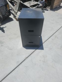 Mini file cabinet 14 in wide 18 in deep 24.5 tall dark gray only $20