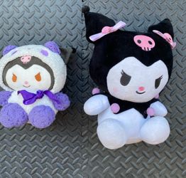 Bundle(2)Sanrio Kuromi Plush Bundle Large Kuromi & Sheep Costume Plush