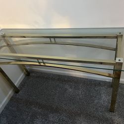 golden glass table