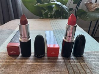 Mac Powder Kiss Lipstick & Lustreglass Lipstick