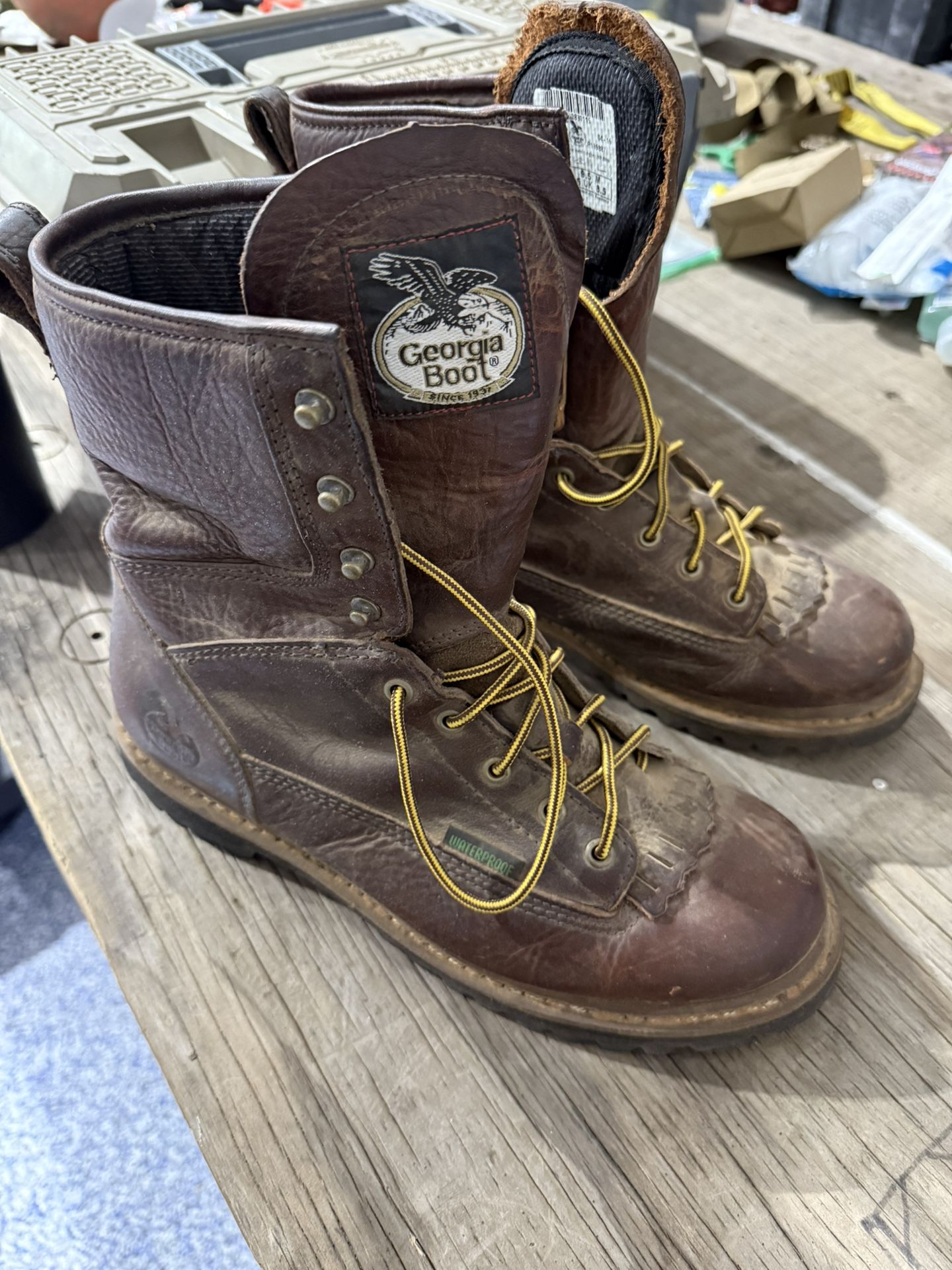 Leather Hunting Boots Size 8.5 Men’s