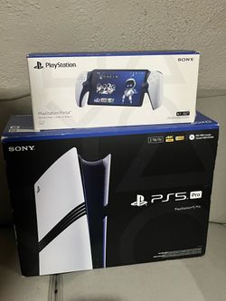 ps5 pro like new and ps5 portal