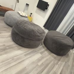Bean Bag Ottoman 