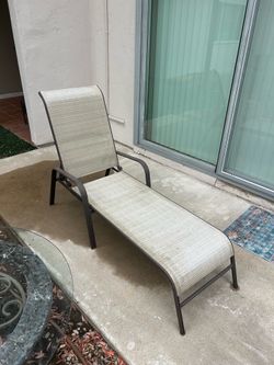 Hampton Bay outdoor chaise lounger