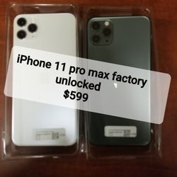 iPhone 11 Pro Max Factory unlocked 