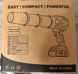 New Cordless 20V Turbo Air Blower – High Power Leaf & Dust Cleaner