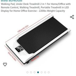 Selling Walking Pad, Under Desk Treadmill 2 in 1 for Home/Office with Remote Control, Walking Treadmill, Portable Treadmill in LED Display for Home Of