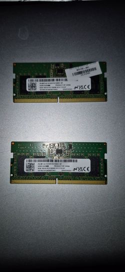 Micron 8GB DDR5 SODIMM RAM – Lot of 2