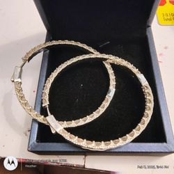 Sapphire Hoop Earrings