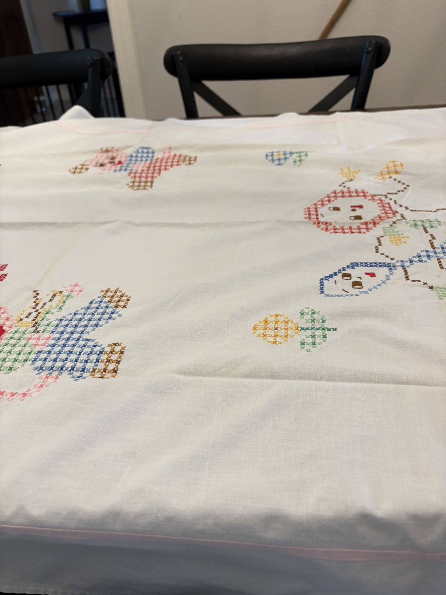 Antique Linens Embroidered & Crochet
