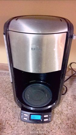 coffee maker Gray and black Krups home appliance