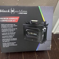 Black Widow Air Brush Compressor Kit With Air Brush Gun BRAND NEW