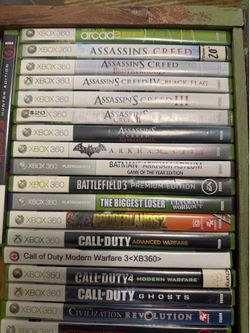 Xbox 360 Games$10 Each