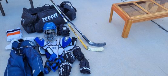 Hockey equipment used will deliver for fee