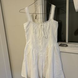 White Coquette Mini Dress