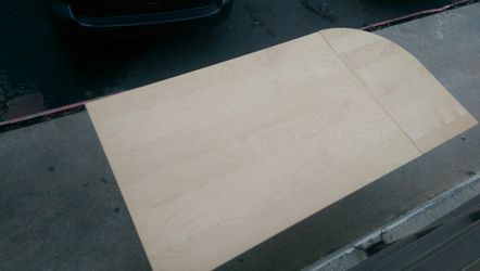 Beige wooden desk