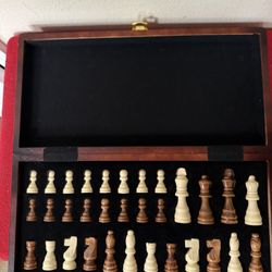  Chess  Set 15x15” Board/ Storage Case