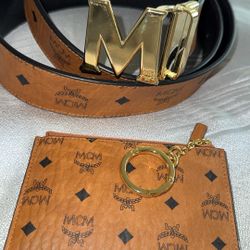 Mcm Belt And Wallet Chain