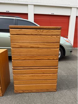 Solid wood five-drawer chest