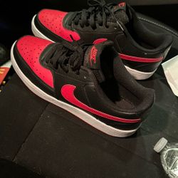 Size 9 Red Black Air Force Worn Once