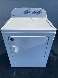 White Whirlpool gas dryer