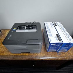 Brother Laser Printer With 2 Toner Cartridge High Yield