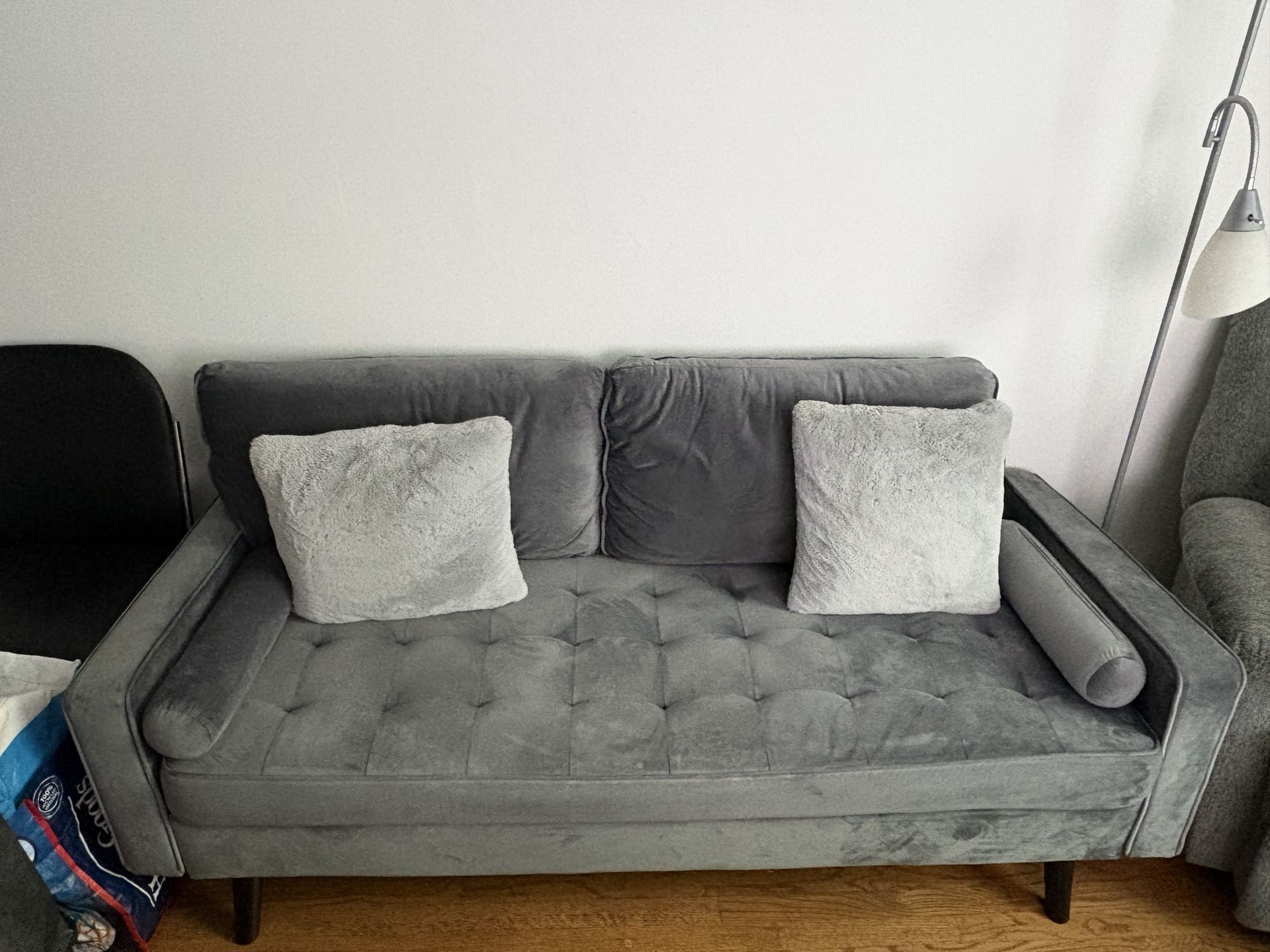 Brumback 69.7" Velvet Square Arm Sofa