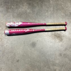 Easton Pink Sapphire Softball Bats