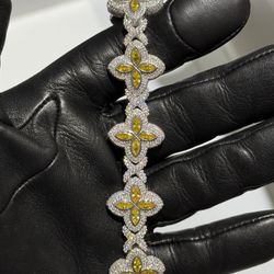 Moissanite Clover Bracelet Star Bracelet Custom Diamond Iced out Men’s Handset Bracelet 