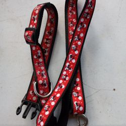 DOG COLLER& LEASH (MADE BY DISNEY)