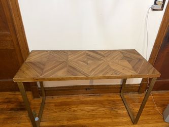 Wood console table