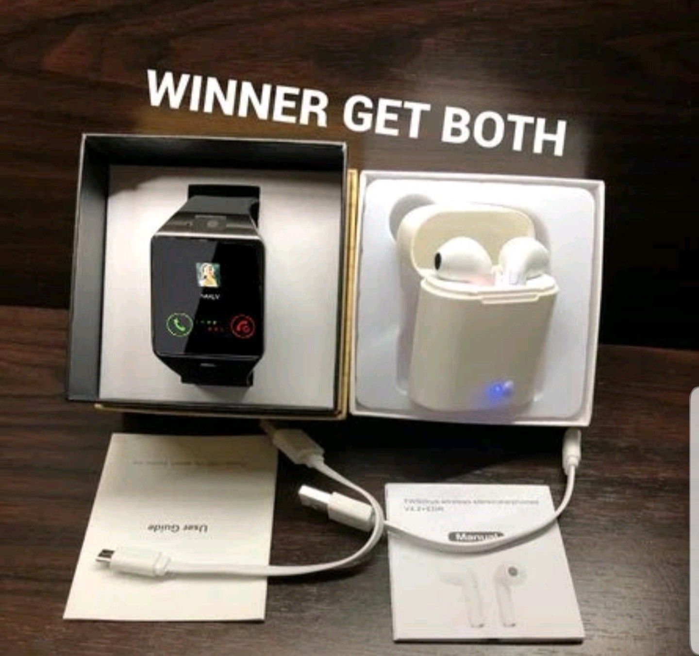 Smart watch and Earbuds package