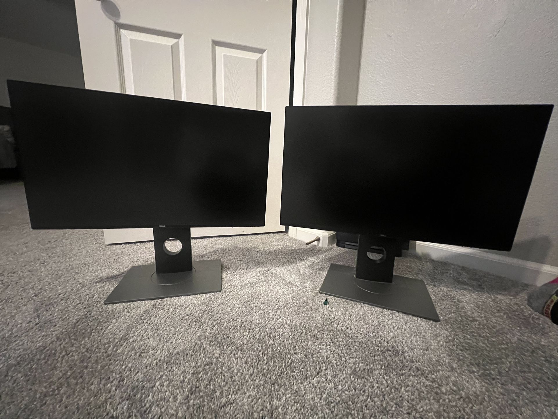 (2) Dell U2417H Infinity Edge Monitors - Both For $90