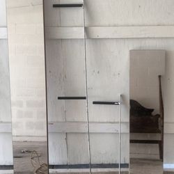 2 Glass Shelves With Brackets 