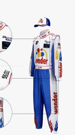 Ricky Bobby And Carly Bobby Costume Race Car Driver