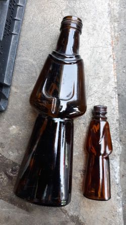 Vintage brown bottles