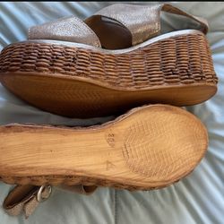 BAMBOO WEDGE SANDALS $5.00